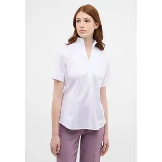 Eterna Regular Fit Bluse Halbarm Kelchkragen weiß Größe 38 - 38