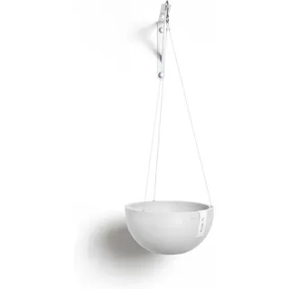 Ecopots Pflanztopf Brussels Hängend Weiß 26,5 cm x 13 cm