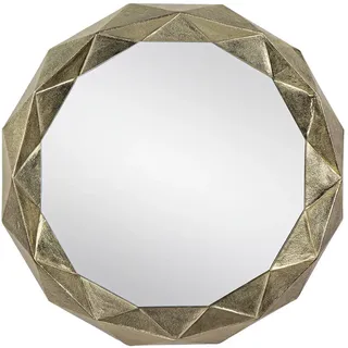 WOMO-DESIGN Wandspiegel Gold, Metall, 65x8x65 cm Spiegel, Wandspiegel