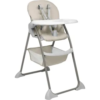 Hochstuhl HAUCK "Sit N Fol", Kinder, Gr. B/H/T: 57cm x 112cm x 82cm, beige, Kunststoff, Polyester, Stahl, Stühle Hochstuhl