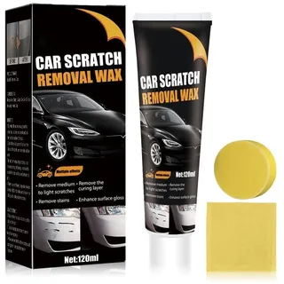 Kratzer Entferner Auto, Autokratzer Reparatur Paste, Scratch Remover Wax, mit Schwamm und Tuch, entfernt Kratzer, Wirbel, Abrieb und Flecken, einfache Anwendung zu Hause