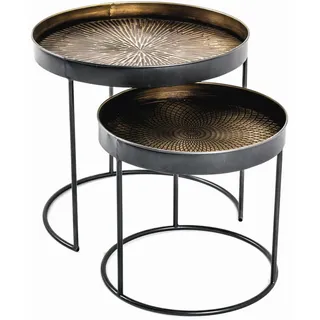 Haku-Möbel HAKU Möbel Beistelltische-Set Metall kupfer