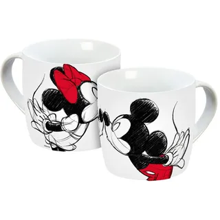 Gedalabels Tasse Mickey Kiss Sketch 0,3 l Rot