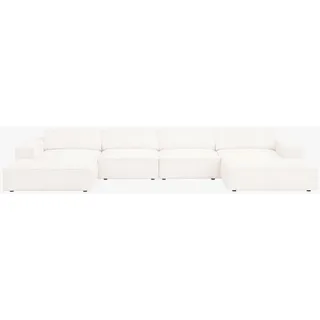 micadoni Ecksofa Jodie, Panorama 6-Sitzer beige