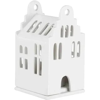 Räder - Mini Lichthaus Giebelhaus, weiß 6 x 6 5 x 11 cm