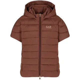 Ea7 Emporio Armani Train Core Lady Eco Light Weste - Brown Brown - S