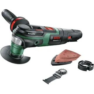 Bosch AdvancedMulti 18 ohne Akku + Schleifplatte/Sägeblatt/Zusatzhandgriff