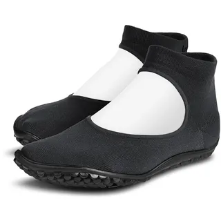 Barfußschuh LEGUANO "BALLERINA", Damen, Gr. XS (36/37), schwarz, Textil, Schuhe Barfußschuh, Ballerina, Slipper, Bequemschuh Flexibilität vom Zeh bis zur Ferse
