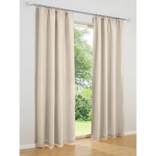 heine home Vorhang Ösen 2 Stk. tlg., beige