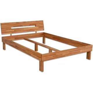 Betten-ABC Bubema Marco – Massivholzbett aus Kernbuche mit Kopfteil, natur geölt