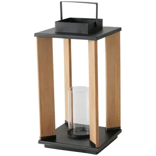 Boltze Home Laterne Ventana 20,7/20,7/40,5 cm , Holz , 20.7x40.5x20.7 cm , Dekoration, Laternen & Windlichter, Windlichter