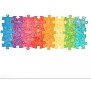 Muffik: Sensorisches Nano-Puzzlematte - Regenbogen, 24 Teile