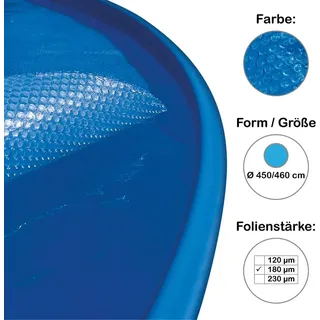 SUMMER FUN Standard-Solar-Abdeckung blau 4,50 m