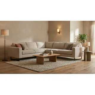OTTO home Eckcouch Cord 2-Sitzer Beige