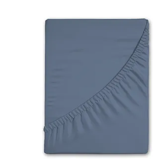 Good Morning Spannbettlaken Flanell 90 x 200 cm blau