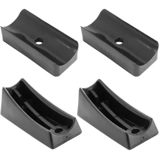 cyclingcolors 4X Schalengleiter Stuhlbeinkappen für Freischwinger Klemmschalengleiter Fußstopfen Möbelfüße Möbelgleiter Rundrohre Stuhl Rund Kunststoff, 22mm