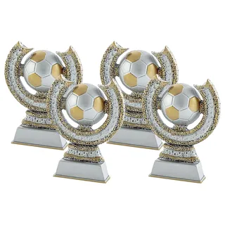 Art-Trophies AT4138 Pokal, für Erwachsene, Unisex, Mehrfarbig, 14 cm (Packung mit 4)