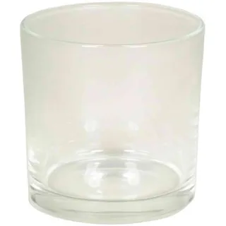 INNA-Glas Pflanztopf Brian, Zylinder - rund, klar, 10cm, Ø 10cm | Blumenkübel - Glas Blumentopf