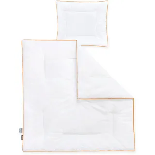 Kindersteppbett + Kopfkissen JULIUS ZÖLLNER "Babytraum", Kinder, Gr. B/L: 80cm x 80cm Anzahl Teile 1, B/L: 35cm x 40cm Anzahl Teile 1, Bezug: Baumwolle Kunstfaser Füllung: Kunstfaser, leicht, weiß, Bezug: 65% Polyester, 35% Baumwolle. Füllung: 100% Polyester, Bettwaren-Sets Kindersteppbett + Kopfkissen