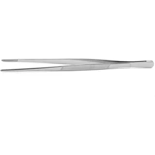 Weis Pinzettenzange Grillpinzette Edelstahl Silber, Maße: 30,3cm x 4,8cm x 0,8cm, 18333