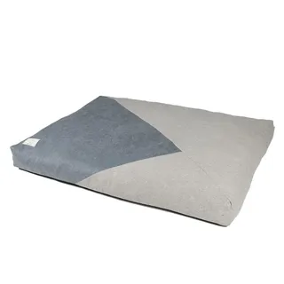 Duvoplus D&D Home, Hundekissen Maddy L, 110 x 80 x 12 cm, Blau/Grau, Memory-Schaum, super komfortabel, waschbar, mit Rutschfester Unterseite, gewebtes Innen- und Außenkissen