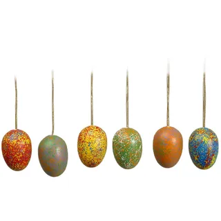 Strauchbehang 6 Ostereier Höhe ca 3,5 cm NEU Dekoration Osterhase Ostern