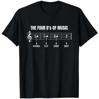 Die Vier B der Musik Komponist Musiklehrer Musiker T-Shirt
