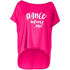 Winshape Damen Ultra leichtes Modal-Shirt MCT017 defines me, Dance Style, Fitness Freizeit Sport Yoga Workout T, deep-pink, XS