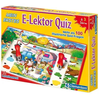 Clementoni S.p.A Mein erstes E-Lektor Quiz interaktiv Rot