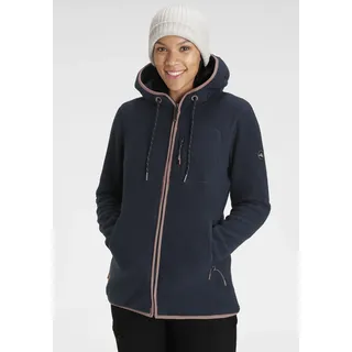 Fleecejacke POLARINO, Damen, Gr. 50, blau (marine), Fleece, Obermaterial: 100% Polyester, hüftlang, Jacken Fleecejacke, für kalte Tage, aus Fleece, modischer Stil