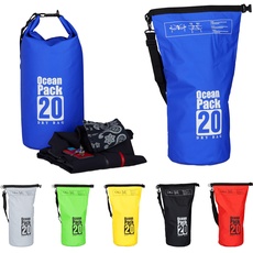 Bild Ocean Pack, 20L, wasserdicht, Packsack, leichter Dry Bag, Trockentasche, Segeln, Ski, Snowboarden, blau