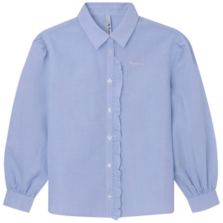 Pepe Jeans Mädchen Saura Blouse, Blue (Bay), 16 Years