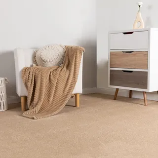 Steffensmeier Teppichboden Ibiza | Auslegware | Kinderzimmer,Wohnzimmer,Schlafzimmer und Jugendzimmer | Beige, Größe: 100x300 cm