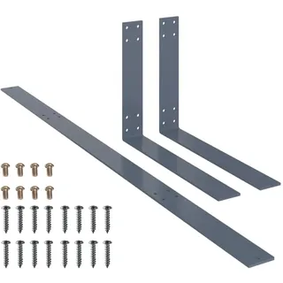vidaXL Rückenlehne für Palettensofa Hellgrau 110 cm Eisen - Grau