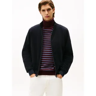 Cordjacke TOMMY HILFIGER "CORD HARRINGTON JACKET", Herren, Gr. XXL, blau (desert sky), Cord, Obermaterial: 98% Baumwolle, 2% Elasthan, unifarben, regular fit normal, Rundhals, eingesetzt Rippstrickbündchen, Jacken Cordjacke, Freizeitjacke, Übergangsjacke