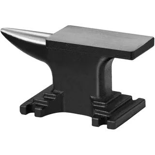 Vevor Amboss Einzelner Hornamboss 4kg Stahlgussamboss Geschmiedeter Amboss Robuster Hornamboss Schmied Juweliere Metallschmied Schmiedewerkzeug Geeignet für Nieten, Abflachen, Schmieden und Formen