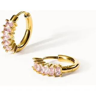 PURELEI Pink Love Ohrringe mit Zirkonia Steinen