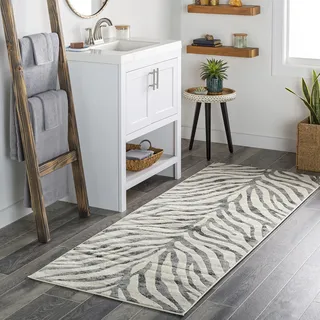 livabliss Luanda Teppichläufer 80 x 150 cm Grau/Schwarz/Beige
