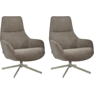 OTTO home Ohrensessel CLARINDA grau 76 x 100 x 81 cm drehbar
