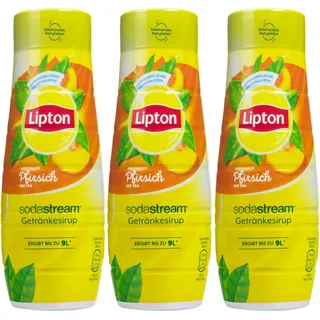 Lipton Eistee Sirup Pfirsich 3x440ml für Sodastream Konzentrat