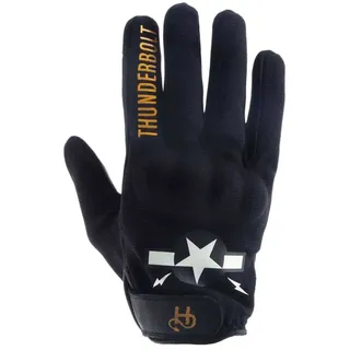 Helstons Thunderbolt Perforierte Lederhandschuhe - Black - 11