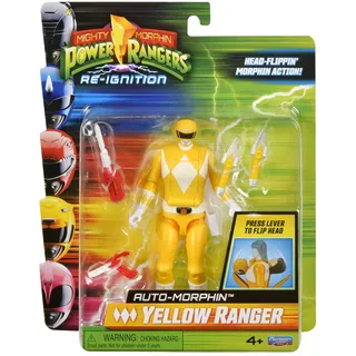Power Rangers Mighty Morphin Auto-Morphin Yellow Ranger Actionfigur