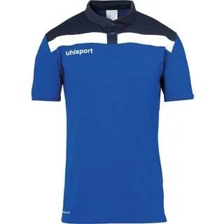 Uhlsport Offense 23 Kurzarm-poloshirt - Azure Blue / Navy / White - 9-10 Jahre
