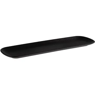 APS Tablett Nero GN 2/4 schwarz länglich 53,0 cm