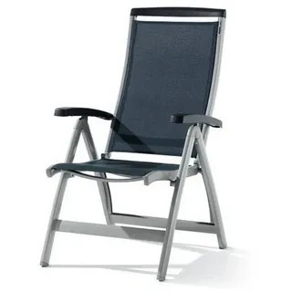 Sieger Gartenklappsessel 63 x 75 x 112 cm graphit/grau klappbar