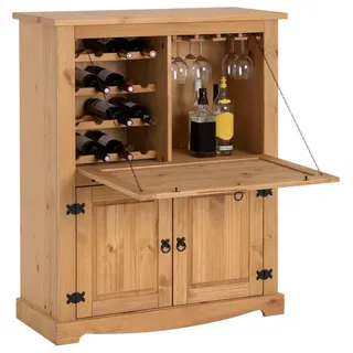 Idimex Mexico Möbel Weinschrank Tequila , Holz , Kiefer , Vintage , 98x121x40 cm , FSC Mix , Weinregale