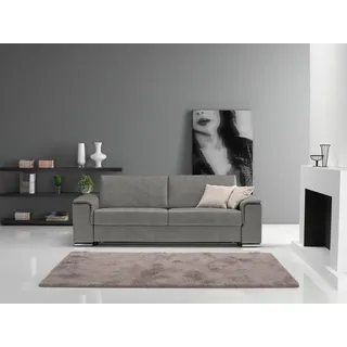 Egoitaliano Schlafsofa »Cecilia, modern & elegant, erstklassiger Sitzkomfort, Dauerschläfer« inkl. Matratze und hochwertigem Metallbettrahmen, toller Schlafkomfort, grau