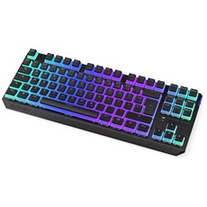 Bild von Thock TKL Wireless Pudding, PBT, LEDs RGB, hot-swap, Kailh Box RED, USB/Bluetooth, DE (EY5D017)