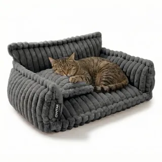 Hundesofa / Katzensofa 'Chaffar' - Kohle - M (80cm)