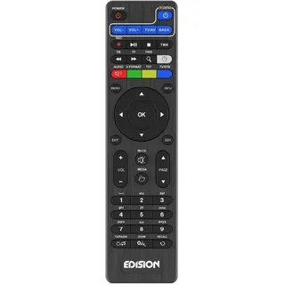 Edision Fernbedienung EDI-RCU 2 Learn Slim, PROGRAMMIERBAR, 2in1 TV & Receiver, Picco T265, Picco T265+, Nano T265+, Picco T265 pro, PING, Proton, PICCOLLINΟ, PICCOLLO
